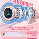 PlayHot Portable Handheld Turbo Fan, 5-Speed Personal Fans, 5000mAh Rechargeable Fans Up to 12 Hours, Weight only 0.6lb Small Fan, Hand/Neck/Desk Fan 3 IN 1, Beach Vacation Essentials(Pink)