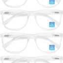 OLOMEE Clear Reading Glasses Men Blue Light Blocking Large Oversized Readers +1.00 Wide Square Cheaters W/Big Head/Large Face