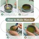 Matcha Whisk Set for Tea Lovers BittPicc 8Pcs Ceramic Matcha Tea Set with Bamboo Whisk, Bowl, Scoop & Holder - Gift for Starter Friend Family Traditional Japanese Tea Ceremony and Breakfast