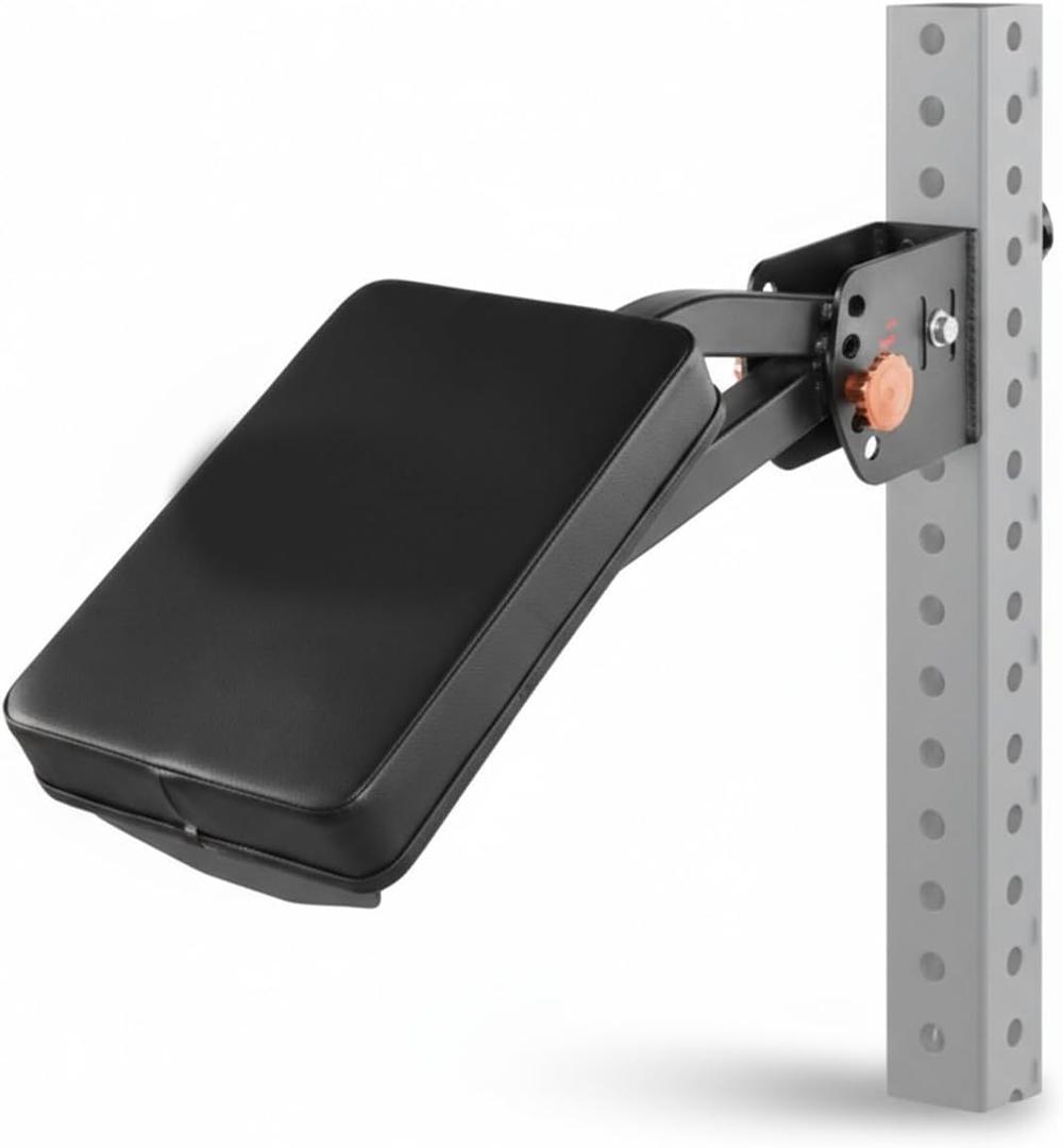 XXYUAN Multi-Angle Adjustable Squat Rack Attachment, Chest Support & Leg Curl Attachment for Power Cage, Compatible with 16mm/18mm/26mm Hole Squat Racks, Home Gym Equipment Upgrade