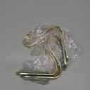 DOYOLLA Christmas Stocking Holders Xmas Fireplace Hanger Hooks Holiday Mantel Garland Clips Metal Grips Set of 4(Gold)