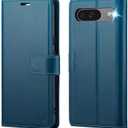 FLIPALM Wallet Case for Google Pixel 10 5G/Pixel 10 Pro, RFID Blocking Credit Card Holder, PU Leather Folio Flip Kickstand Protective Shockproof Cover (Blue)