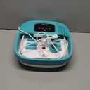 HOSPAN Collapsible Foot Spa with Heat, Bubble, Red Light, and Temperature Control, Foot Bath Massager with 8 Shiatsu Massage Rollers, Pedicure Foot Spa for Relaxation - FS01A