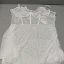 Avidlove Sexy Lingerie for Women Lace Babydoll Dress with Underwire Support Ruffle Hem Hip Chemise Nightgown Size XL, White