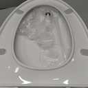 Elongated Toilet Seat, 18.5 Soft/Slow Close Oval (Oblong) Toilet Seat for Elongated Toilets, No-Slam Quiet-Close Lid, Easy-to-Install & Clean, Durable Never-Loosen White Plastic Seat