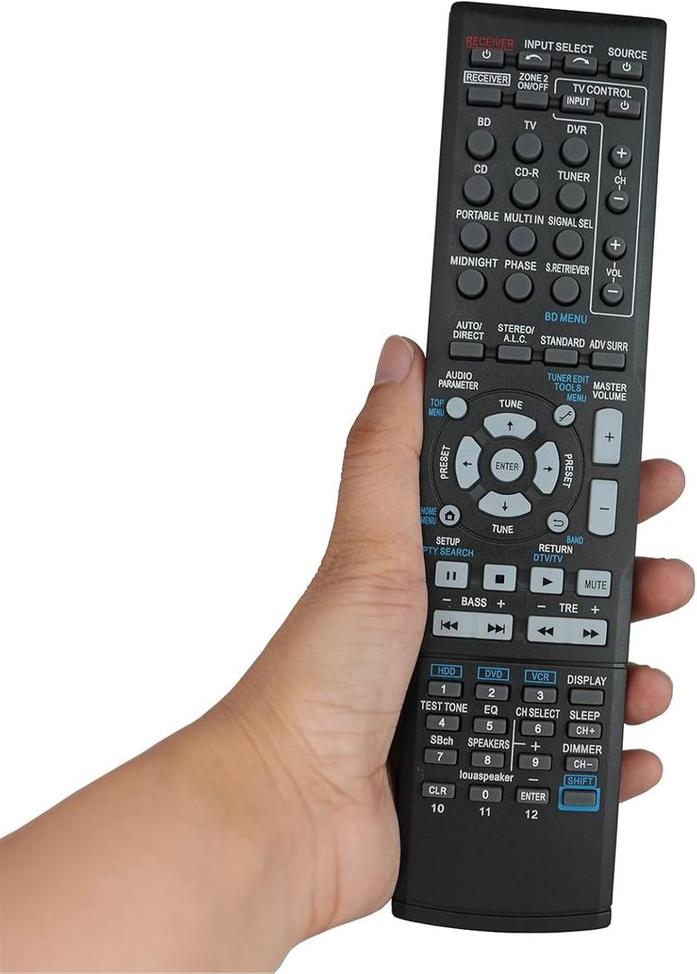 Replacement Remote Control Fit for VSX-D711 VSX-41 VSX-21 VSX-11 VSX-D606S 7.1-Channel for Pioneer Home Theater AV A/V Receiver System