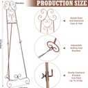 GlikCeil 57" H Bronze Metal Scroll Easel Stand for Display Wedding Sign Poster Adjustable Portable Art Easels Poster Easel with Chain Support for Showcasing Pictures Artwork Coffee Exhibition Canvas