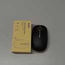 VssoPlor Wireless Mouse, 2.4G Slim Portable Computer Laptop Mouse with Nano Receiver Quiet Silent Optical Mice for Notebook, PC, Laptop, Computer-Black and Gold