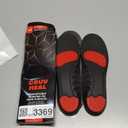 CRUVHEAL Work Pro Comfort Insoles - Shock Absorption - Low Arch - Cushioning Anti Fatigue Shoe Insert Men Women - Non-Slip - Soft Comfortable Work Boot Insoles - Foot Pain Relief (L, Black) (Men 8.5-13 - Women 9.5-14])