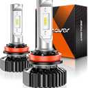 SEALIGHT H11 Bulbs, 4X Super Bright Powersport Bulbs 6000K White Plug and Play, Pack of 2