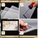 Henoyso 5 Pcs 8.5" x 14" Rigid Print Protectors Clear Hard Plastic Paper Page Poster Protector Menu Cover Plastic Sleeves for Sheet Photo Document Photographs Birth Certificate(Horizontal)