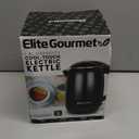 Elite Gourmet EKT1821 1.8L Double Wall Insulated, Cool-Touch 1500W Kettle w/Stainless Steel Interior & Lid, 360° Swivel Base for Cord Free Serving, Power On Lever, Auto Shut-Off, Boil Dry, Black