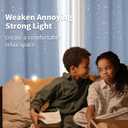 BGment Star Room Darkening Curtains for Kids Bedroom - Grommet Thermal Insulated Silver Star Print Kids Curtains for Living Room, Set of 2 Panels, Baby Blue, 52 x 84 Inch