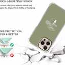 Sage Green Mushroom Case for iPhone 16 Pro Max,Minimalist Aesthetic Plant Pattern,Trendy Soft Bumper TPU Case for iPhone 16 Pro Max