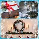 Pinkunn 48 Pcs Christmas Nutcrackers Ornament Set Blue and White Wooden Ornament Chinoiserie Hanging Wood Nutcrackers Sign Christmas Tree Decor for Holiday Party Decor Gifts(Blue Style)