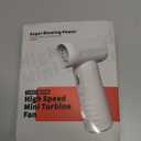 Compressed Air Duster - 3-Phase Brushless Motor, 7.2m/s Super Strong Wind, Multifunctional Jet Fan for Home, Office, Car, and More - Rechargeable and Mini Portable Design (Sandy Yellow)