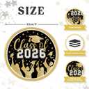 2026 Graduation Party Decorations, 50 Count Paper Plates for Congratulation Party Decor Supplies, Disposable Dinner Plates for College, High School, PhD, Nurse, Law School Graduations, 9 inch