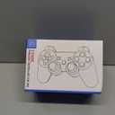 2 Pack Wireless Controller for PS3, Compatible with Playstation 3, with 2 Charging Cables - Black