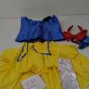 JaGely  6 Pcs Princess Fairy Costume for Women Halloween Corset Tops Skirt Headband Gloves Socks Adult Dress Role Play Party as Medium