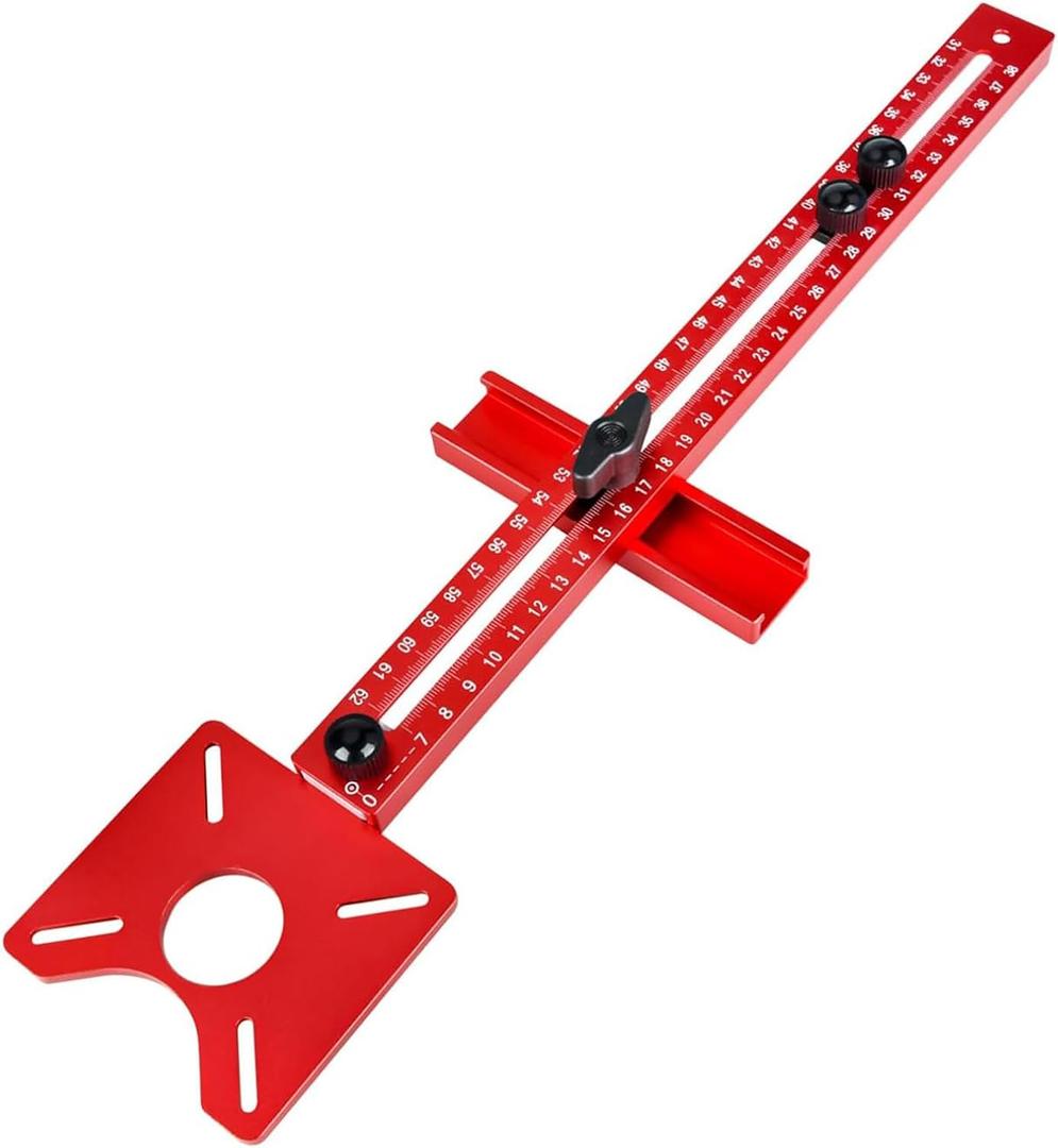 4 in 1 Router Milling Groove Bracket,Router Circle Cutting Jig, Multifunctional Cabinet Router Guide for Cutting Circles Milling Groove