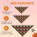 Halloween Dog Bandanas - 2 Pack Fall Dog Bibs | Reversible Pumpkin and Ghost Pet Scarf for Boys and Girls | Premium Durable Fabric | Orange Dog Bandana for Medium and Large Dogs (Large)