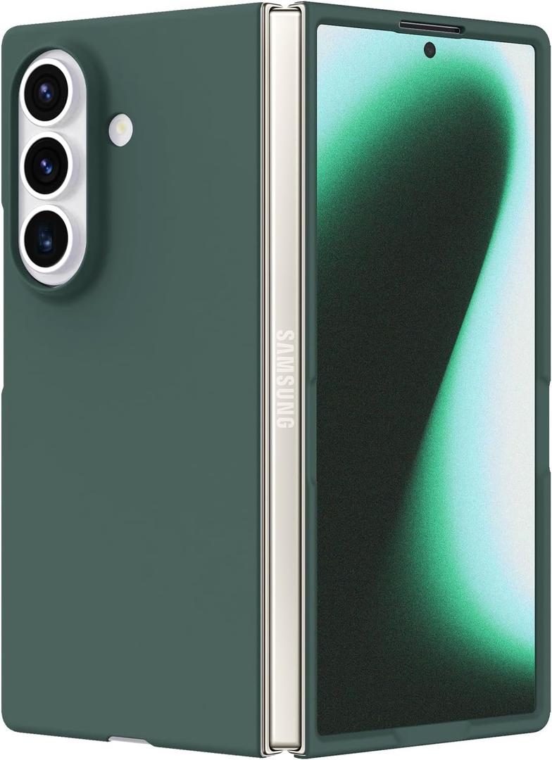 tharlet Compatible with Samsung Galaxy Z Fold 7 Case, Slim Fit Full Protection Case for Women Girls, Ultra Thin Shockproof Hard PC Anti Scratch Protective Cover for Galaxy Z Fold 7 2025 (Green)