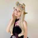 2 x FRESHME Mushroom Elf Ears Adult - Handmade Soft Pixie Fairy Ears with Moss Mushroom and Flower Non Piercing Woodland Forest Elven Ear Cuff for Women Christmas Renaissance Halloween Cosplay Accessories