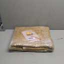 RUGSWEAVE Jute Braided Area Rug - 4'x4' Round Vintage Farmhouse Rug, Handmade Circle Boho Area Rug for Living Room, Bedroom, Natural x White Trim