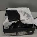 Modatope Knee High Boots Kitten Low Heel Faux Leather Pointed Toe Side Zipper Fall Long Tall Boots for Women (9.5, Brown Pu)