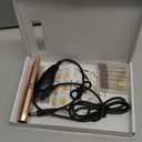 Electric Nail Drill Kit - Portable File for Acrylic Gel Nails, Professional Machine Efile Manicure Pedicure Tools With Gold Drill Bits for Home Salon Use