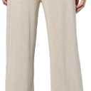 Halston Women's Wide Leg Soft Knit Pant (Beige, S)