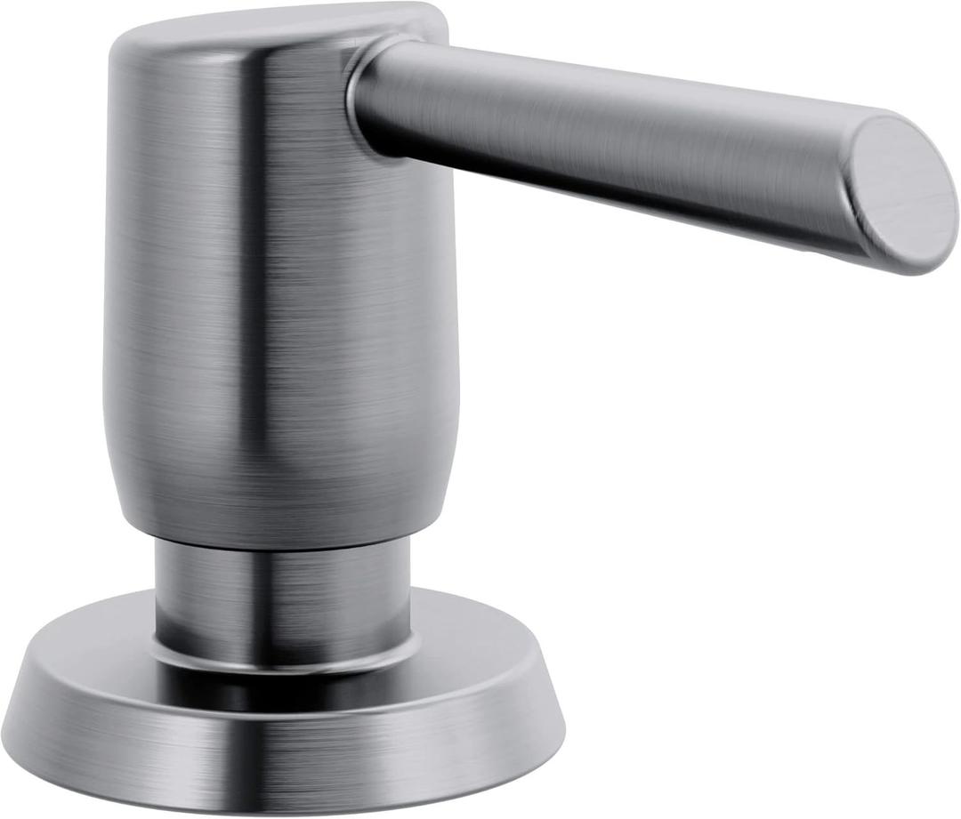 Delta, RP100736AR, Essa Deck Mounted Soap Dispenser with Metal Head, Arctic Stainless Delta, RP100736AR, Essa Deck Mounted Soap Dispenser with Metal Head, Arctic Stainless