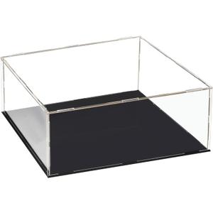 uxcell Acrylic Clear Display Case Box Dustproof Protection Showcase Cube Collectibles Show Box 11.8x11.8x5.9inch