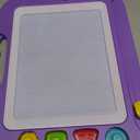 SGILE Large Magnetic Drawing Board - 4 Colors 1613in Writing Painting Doodle Pad with 4 Stamps for Toddlers, Learning Educational Toy Etch Sketch Gift for 36+ Month Kids Girls Boys, Purple (17"W x 12.5"H)