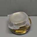 Lullaby 100PCS Clear Plastic Plates with Gold Rim, Includes 50pcs Dinner Plate 10” and 50pcs Dessert Plate 7”, Disposable Heavyduty Plates for Birthdays, Parties and Wedding