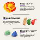 Acrylic Paint Set  24 Bold Colors Acrylic Paint Tubes for Adults - Non-Toxic Paint Sets for Canvas, Wood, Fabric & More  Smooth, Fast-Drying, High-Pigment Formula, 0.4 oz Each