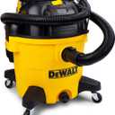 DEWALT 10 Gallon Poly Wet Dry Vacuum, 5.5 HP Shop Vacuum 120V 90 CFM for Jobsite, Work Shop, Comerical Area, Garage/Warehouse etc, 10 Ft Cord Model DXV10P