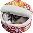 寵幸 Ramen Noodle Dog & Cat Bed,Keep Warm and Super Soft Creative Pet Nest for Indoor Cats,Removable Washable Cushion for Small Medium Large Dogs and Cats