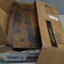 VASAGLE Side End Table With Charging Station, Slim Nightstand With 2 Drawers, Narrow Bedside Table For Living Room, Small Spaces, Rustic Brown And Ink Black ULET321B01