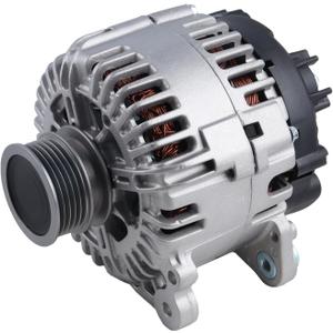 Alternator 5-Groove Compatible with 2005-2014 Volkswagen Jetta 2010-2014 Golf, 2006-2009 Rabbit L5 2.5L 0124525062
