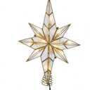 Kurt Adler 10-Light 11.4-Inch Capiz Bethlehem Star Treetop