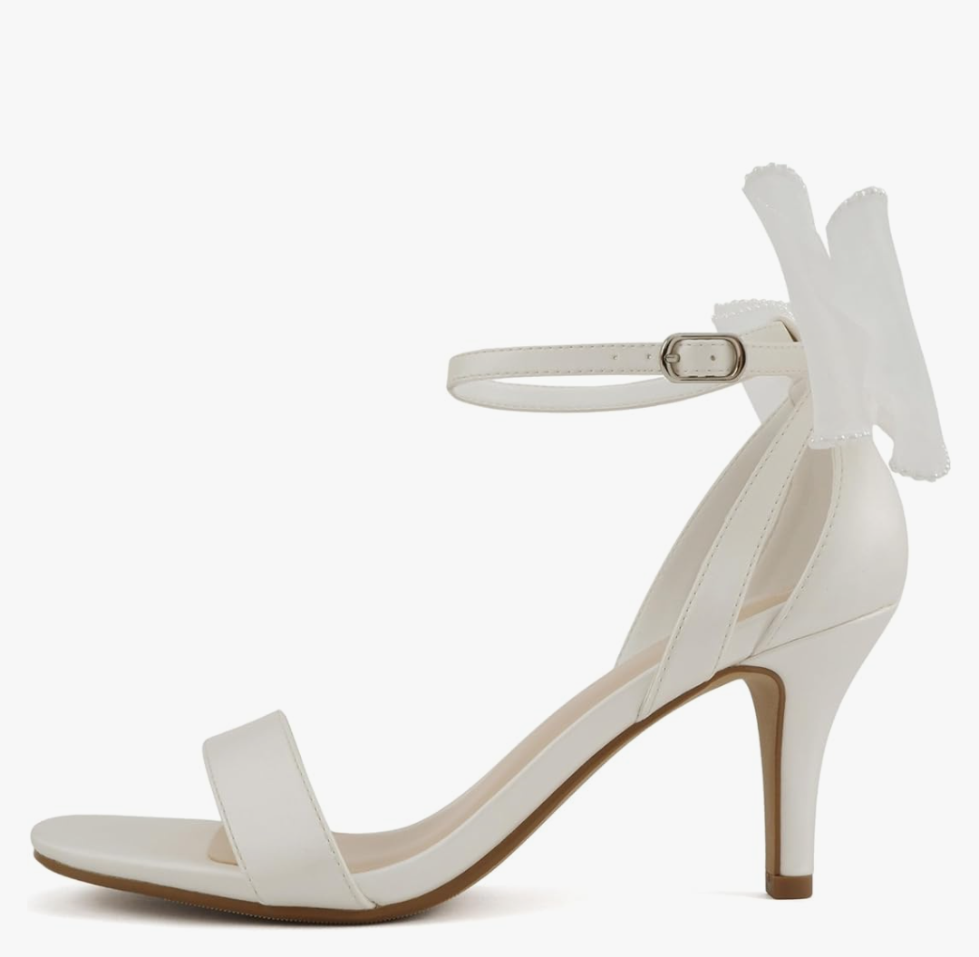 Delicious Everly ~ Women Ankle Strap Low Heel Bridal Dress Sandals, Size:  8.5