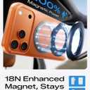 MAGIC JOHN for iPhone 17 Pro Case [Camera Control Button] [Compatible with MagSafe] Scratch-Resistant Cover, Military-Grade Shockproof, Magnetic Phone Case for iPhone 17 Pro, Clear