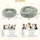 Electric Heated Cat Bed Warmer for Cat & Puppy - Removable, Waterproof, Washable - Thermal Heating with Adjustable Timer & Temperature - Small Dog Size (Gray)