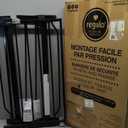 Regalo Safety 29-38.5" Baby Gate for Doorways & Bottom of Stairs, Pressure Mounted Baby Gate with Door for Babies, Toddlers & Pets, Tested & Safe for 30 Years, American Designed, American Owned, Black