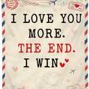 WRAPIX Anniversary Couple Gifts for Men Women - I Love You More Soft Fleece Throw Blanket 60x80 in - Mothers Day Birthday Wedding Gifts for Wife Her Girlfriend, Romantic Gift for Him Boyfriend Husband