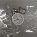 balacoo Clip On Pocket Watch - Nurses Watches for Women, Portable Badge Watch, Unisex Hanging Digital Clip Fob for Nurses Doctors(White)
