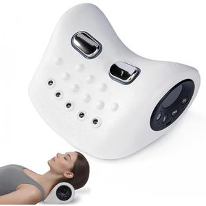 Neck Massager 2026 New, 360 Remote Control Relaxer Electric with Heat, 3 Modes, 26Angle Cervical Pillow Traction Massager, 4D Portable Heated Shoulder Stretcher Neck & Shoulder Comfort (White)