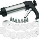 Stainless Steel Cookie Press/Icing Decorating Gun Sets for Biscuit/Cake Decoration