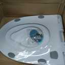Family Toilet Seat with Soft Close, White Toilet Lid with Adjustable Hinges, with Built-in Child Seat 2-in-1, Easy Installation and Easy to Clean (Elongated with Toddler Seat)